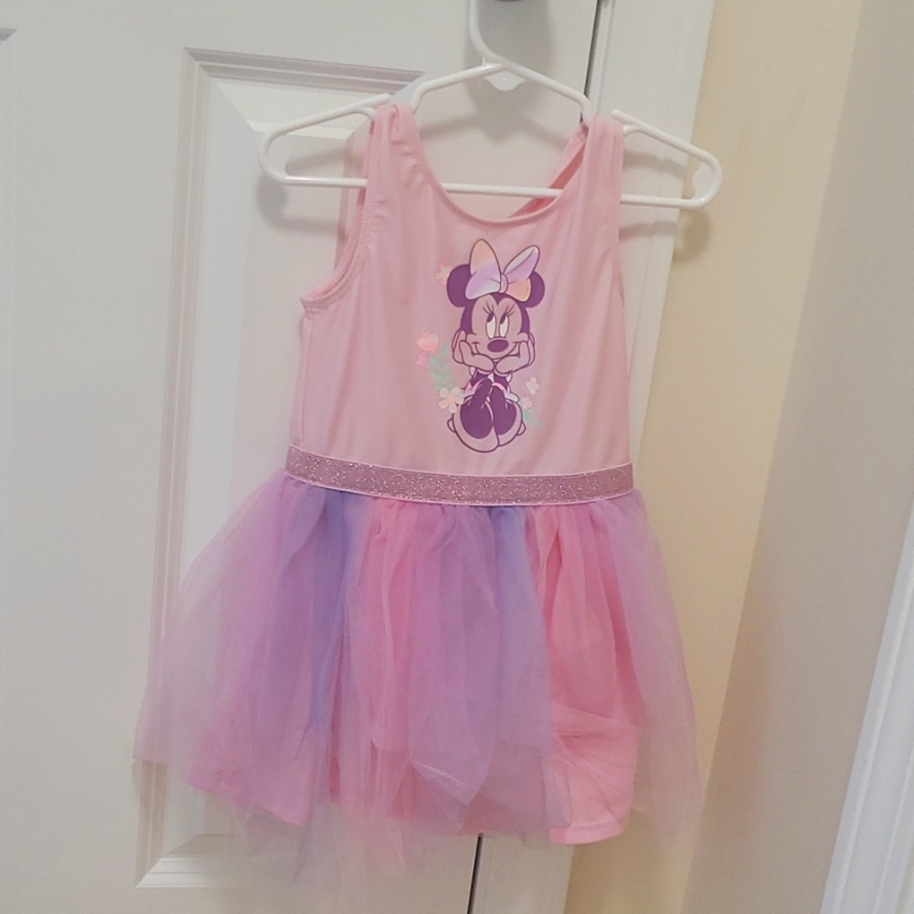 Disney Minnie Tutu Bathing suit pink/purple